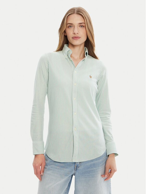 Снимка на Polo Ralph Lauren Риза 211910131011 Зелен Classic Fit