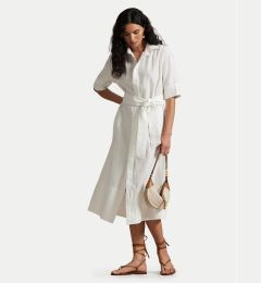 Снимка на Polo Ralph Lauren Рокля тип риза 211965844001 Бял Relaxed Fit