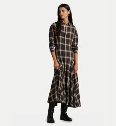Снимка на Polo Ralph Lauren Рокля тип риза 211A12167001 Кафяв A-Line Fit