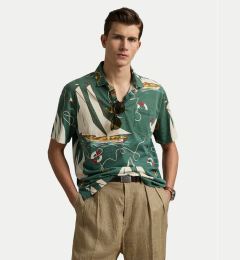 Снимка на Polo Ralph Lauren Тениска с яка и копчета 710971786001 Зелен Classic Fit