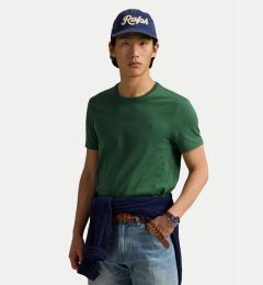 Снимка на Polo Ralph Lauren Тишърт 710671438425 Зелен Custom Slim Fit