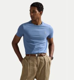 Снимка на Polo Ralph Lauren Тишърт 710671438430 Светлосиньо Custom Slim Fit