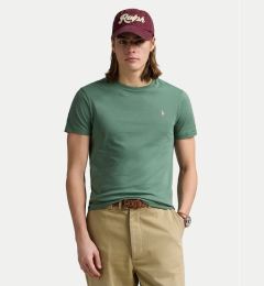 Снимка на Polo Ralph Lauren Тишърт 710671438432 Зелен Custom Slim Fit