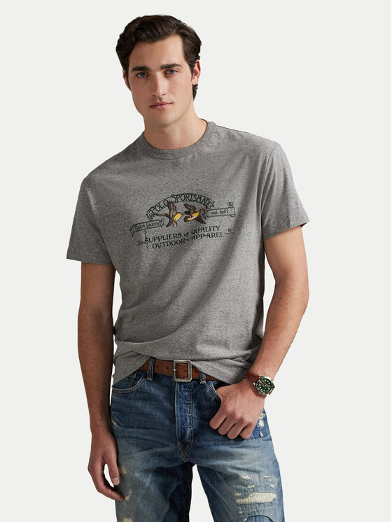 Снимка на Polo Ralph Lauren Тишърт 710981142002 Сив Classic Fit
