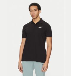 Снимка на Puma Тениска с яка и копчета Essentials 682552 Черен Regular Fit