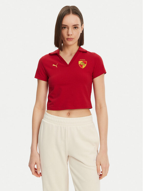 Снимка на Puma Тениска с яка и копчета Harry Potter 630097 Червен Regular Fit
