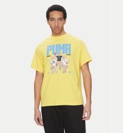 Снимка на Puma Тишърт Dylan's World 630257 Жълт Regular Fit