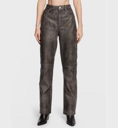 Снимка на Remain Кожени панталони Lynn RM1819 Черен Regular Fit