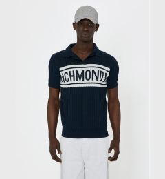 Снимка на Richmond X Тениска с яка и копчета Peiale UMP24216PO Тъмносин Regular Fit