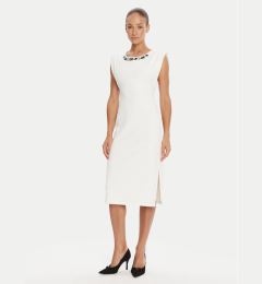 Снимка на Rinascimento Коктейлна рокля CFC0020043002 Бял Slim Fit