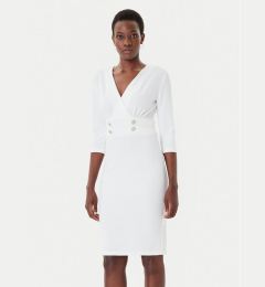 Снимка на Rinascimento Коктейлна рокля CFC0126151003 Бял Slim Fit