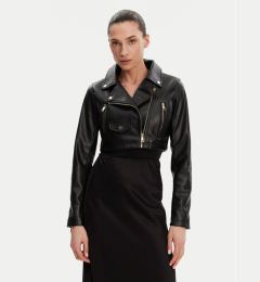 Снимка на Rinascimento Яке от имитация на кожа CFC0119617003 Черен Regular Fit