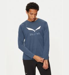 Снимка на Salewa Тениска от техническо трико Solidlogo Dry 27340 Тъмносин Regular Fit