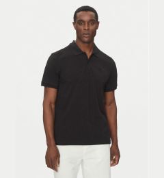 Снимка на Scotch & Soda Тениска с яка и копчета 179201 Черен Regular Fit