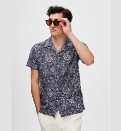 Снимка на Selected Homme Риза 16084639 Тъмносин Regular Fit