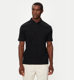 Снимка на Selected Homme Тениска с яка и копчета 16094575 Черен Regular Fit