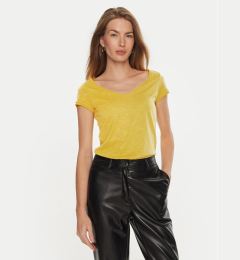 Снимка на Sisley Тишърт 3TNHL4007 Жълт Regular Fit