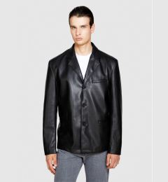 Снимка на Sisley Яке от имитация на кожа 2NHCSW01D Черен Regular Fit
