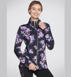 Снимка на Skechers Анорак Skechcloud Winter Bloom Jacket JA3 Черен Regular Fit