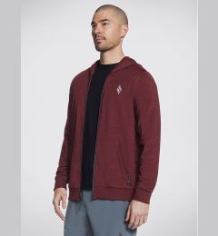 Снимка на Skechers Преходно яке Knits Ultra Go Full Zip Hoodie JA26 Червен Regular Fit