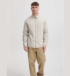 Снимка на Solid Риза 21107889 Бежов Regular Fit