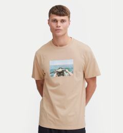 Снимка на Solid Тишърт 21108237 Бежов Regular Fit