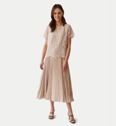 Снимка на Tatuum Коктейлна рокля Luna T2406.215 Бежов Regular Fit