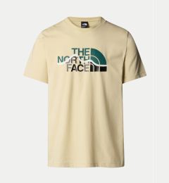 Снимка на The North Face Тишърт Mountain Line NF0A87NT Бежов Regular Fit