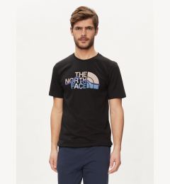 Снимка на The North Face Тишърт Mountain Line NF0A87NT Черен Regular Fit