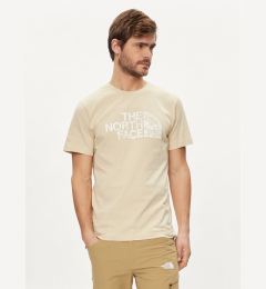Снимка на The North Face Тишърт Woodcut Dome NF0A87NX Бежов Regular Fit