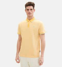Снимка на Tom Tailor Тениска с яка и копчета 1040822 Жълт Regular Fit