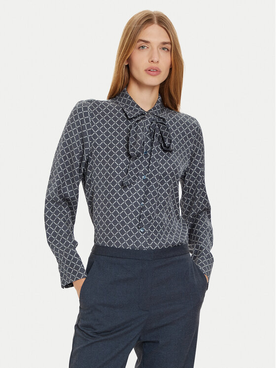 Снимка на Tommy Hilfiger Блуза Diamond WW0WW43060 Тъмносин Regular Fit