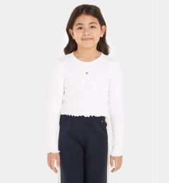 Снимка на Tommy Hilfiger Блуза Essential KG0KG07595 Бял Regular Fit