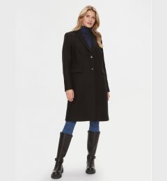 Снимка на Tommy Hilfiger Вълнено палто WW0WW39753 Черен Regular Fit