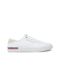 Снимка на Tommy Hilfiger Гуменки Core Corporate Vulc Canvas FM0FM05398 Бял
