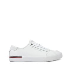 Снимка на Tommy Hilfiger Гуменки Core Corporate Vulc Leather FM0FM05399 Бял
