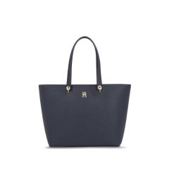 Снимка на Tommy Hilfiger Дамска чанта Emblem Shopper AW0AW15178 Тъмносин