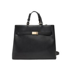 Снимка на Tommy Hilfiger Дамска чанта Heritage Satchel AW0AW17211 Черен