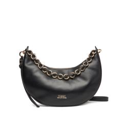 Снимка на Tommy Hilfiger Дамска чанта Moon Leather Crossover AW0AW17467 Черен