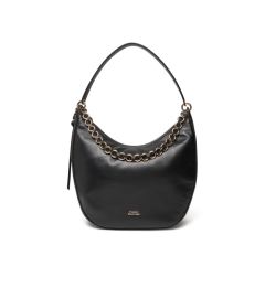 Снимка на Tommy Hilfiger Дамска чанта Moon Leather Hobo AW0AW17468 Черен