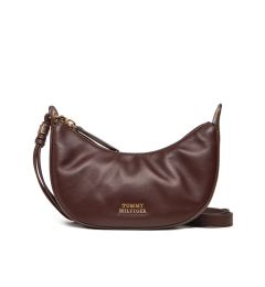 Снимка на Tommy Hilfiger Дамска чанта Moon Leather Mini Crossover AW0AW17466 Кафяв