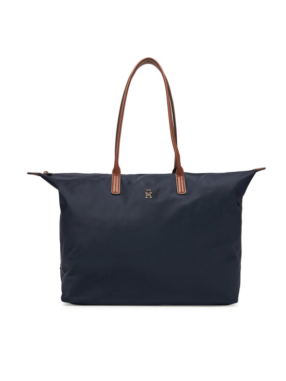 Снимка на Tommy Hilfiger Дамска чанта Popette Maxi Tote AW0AW17996 Тъмносин