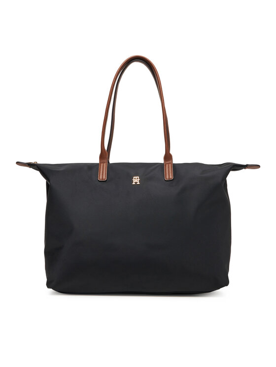 Снимка на Tommy Hilfiger Дамска чанта Popette Maxi Tote AW0AW17996 Черен