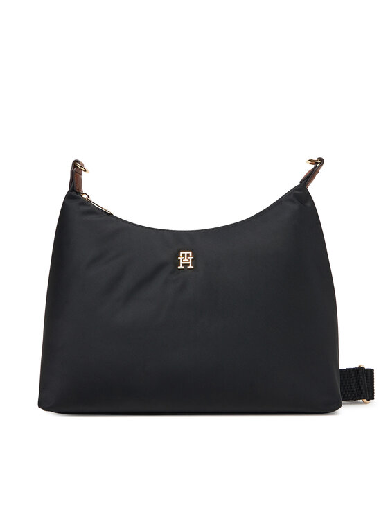 Снимка на Tommy Hilfiger Дамска чанта Popette Shoulder Bag AW0AW17937 Черен