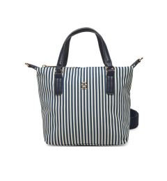 Снимка на Tommy Hilfiger Дамска чанта Poppy Summer Small Tote AW0AW17202 Тъмносин