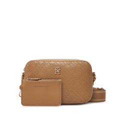 Снимка на Tommy Hilfiger Дамска чанта Th Distinct Camera Bag Mono AW0AW17221 Кафяв