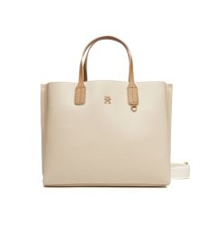 Снимка на Tommy Hilfiger Дамска чанта Th Distinct Satchel AW0AW17463 Бежов