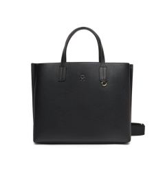 Снимка на Tommy Hilfiger Дамска чанта Th Distinct Satchel AW0AW17463 Черен