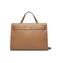 Снимка на Tommy Hilfiger Дамска чанта Th Heritage Workbag AW0AW16910 Кафяв
