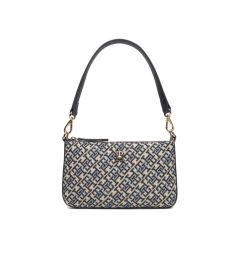 Снимка на Tommy Hilfiger Дамска чанта Th Jacquard Shoulder Pouch AW0AW17828 Тъмносин